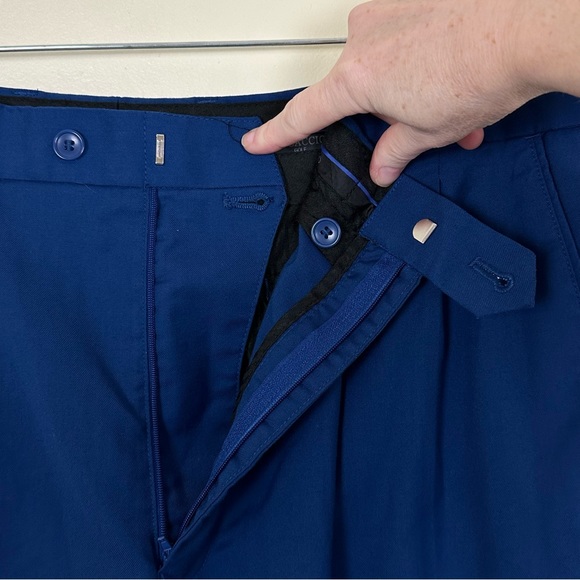 BOCACCIO GOLF Men’s Pleated Front Deep Royal Blue Golf Shorts, Size 36 - Picture 7 of 13